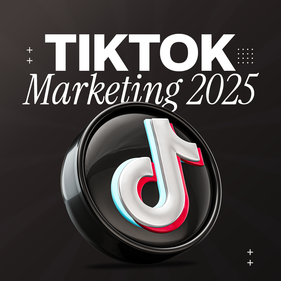 Schwarzes, glänzendes TikTok-Logo in einer runden Halbkugel vor dunklem Hintergrund; geeignet für Inhalte zu TikTok Marketing 2025, Trends und Strategien von Luxregia.